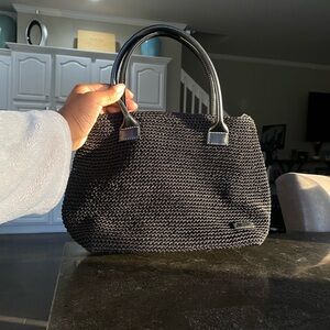 BRAND NEW THE SAK Black Crochet Hand Bag *weighted